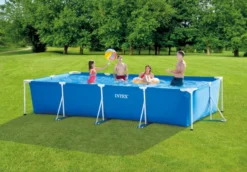 Intex Metal Frame Pool - 450 X 220 X 84 - Met Filterpomp -Zwembad Wereld 1320 1900 28274 inuse 2022 300