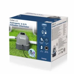 Bestway Zoutwatersysteem (max 22.712 Liter) -Zwembad Wereld 1900 1900 bestway zoutwatersysteem verpakking