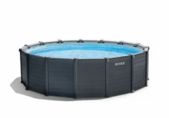 Intex Graphite Panel Pool - 478 X 124 Cm - Met Zandfilterpomp En Accessoires -Zwembad Wereld 26384gn blanco 1