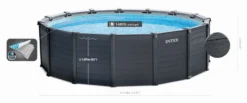 Intex Graphite Panel Pool - 478 X 124 Cm - Met Zandfilterpomp En Accessoires -Zwembad Wereld 26384gn zwembadformaat 1