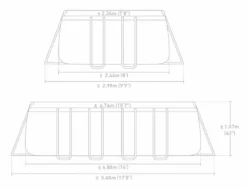 Intex Oval Prism Frame Pool - 610 X 305 X 122 Cm - Met Filterpomp En Accessoires -Zwembad Wereld 26792gn zwembadformaat