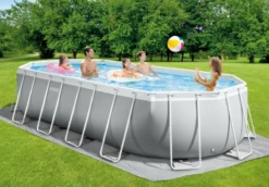 Intex Oval Prism Frame Pool - 610 X 305 X 122 Cm - Met Filterpomp En Accessoires -Zwembad Wereld 26798gn sfeerafbeelding zonder accessoires