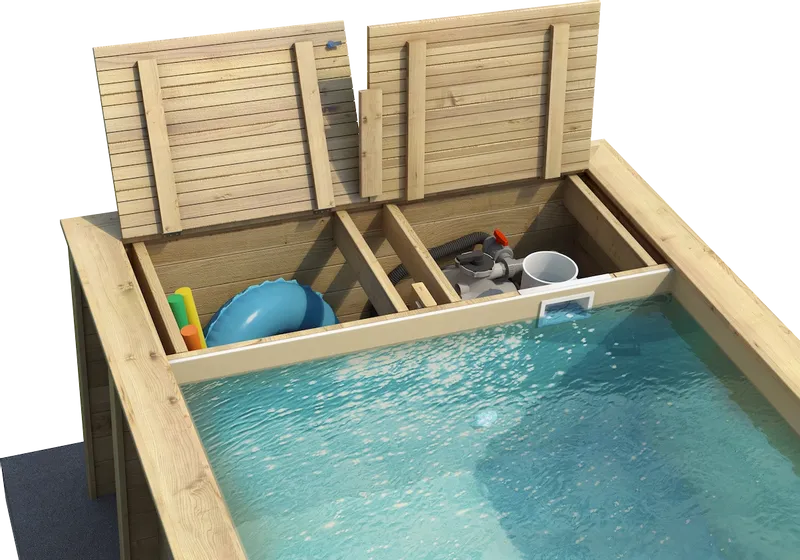 BWT Pool'n Box 6.20 X 2.50 X 1.33 M Stadszwembad - Met Zandfilterpomp 5 BWT Pool'n Box 6.20 X 2.50 X 1.33 M Stadszwembad - Met Zandfilterpomp - Afbeelding 3