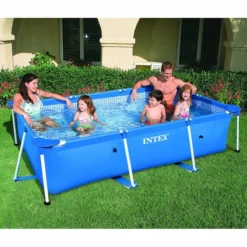 Intex Metal Frame Pool - 220 X 150 X 60 Cm -Zwembad Wereld 28270 02