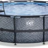 EXIT TOYS EXIT Stone Zwembad - 488 X 122 Cm - Met Zandfilterpomp En Trap -Zwembad Wereld 599 1200 exit 30 27 16 00 int 1