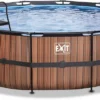 EXIT TOYS EXIT Wood Zwembad - 488 X 122 Cm - Met Zandfilterpomp En Trap -Zwembad Wereld 599 1200 exit 30 27 16 10 int 1