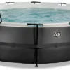 EXIT TOYS EXIT Black Leather Zwembad - 488 X 122 Cm - Met Zandfilterpomp En Trap -Zwembad Wereld 615 1200 exit 30 27 16 20 int 1