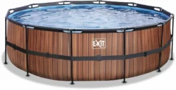 EXIT TOYS EXIT Wood Zwembad - 450 X 122 Cm - Met Zandfilterpomp En Trap -Zwembad Wereld 618 1200 exit 30 27 15 10 int 2