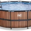 EXIT TOYS EXIT Wood Zwembad - 427 X 122 Cm - Met Zandfilterpomp En Trap -Zwembad Wereld 650 1200 exit 30 27 14 10 int 1