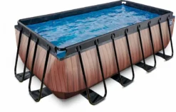 EXIT TOYS EXIT Wood Zwembad - 400 X 200 X 122 Cm - Met Zandfilterpomp En Trap -Zwembad Wereld 766 1200 exit 30 27 42 10 int 2