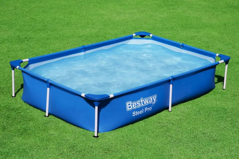 Bestway Steel Pro Zwembad - 221 X 150 X 43 Cm 4 Bestway Steel Pro Zwembad - 221 X 150 X 43 Cm - Afbeelding 2
