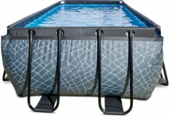 EXIT TOYS EXIT Stone Zwembad - 400 X 200 X 122 Cm - Met Zandfilterpomp En Trap -Zwembad Wereld 814 1200 exit 30 27 42 00 int 3
