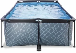 EXIT TOYS EXIT Stone Zwembad - 220 X 150 X 65 Cm - Met Filterpomp -Zwembad Wereld 832 1200 exit 30 00 21 00 int 2
