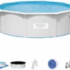 Bestway Hydrium Alderney Metalen Zwembad Ø460 X 120 Cm -Zwembad Wereld 900 1096 bestway agp set 15ftx48in hydrium pool set 56384 56384gb 56384gs 150dpi