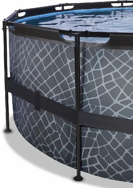 EXIT TOYS EXIT Stone Zwembad - 427 X 122 Cm - Met Zandfilterpomp En Trap 5 EXIT TOYS EXIT Stone Zwembad - 427 X 122 Cm - Met Zandfilterpomp En Trap - Afbeelding 3