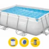 Bestway Power Steel Rectangular Zwembad - 282 X 196 X 84 Cm - Met Filterpomp En Accessoires -Zwembad Wereld bestway power steel rectangular zwembad 282 x 196 x 84 cm 1