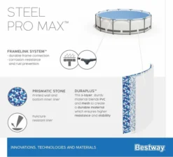 Bestway Steel Pro MAX Zwembad - 305 X 76 Cm -Zwembad Wereld bestway steel pro max zwembad 305 x 76 cm 1