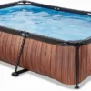 EXIT TOYS EXIT Wood Zwembad - 220 X 150 X 65 Cm - Met Filterpomp -Zwembad Wereld exit wood zwembad