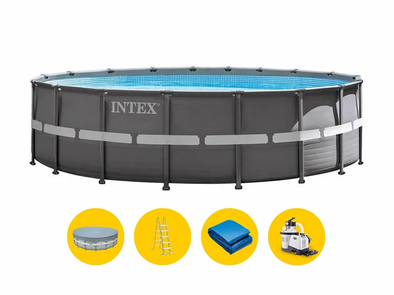 Intex Ultra Frame XTR Pool - 549 X 132 Cm - Met Zandfilterpomp En Accessoires 3 Intex Ultra Frame XTR Pool - 549 X 132 Cm - Met Zandfilterpomp En Accessoires