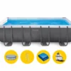 Intex Ultra Frame XTR Pool - 549 X 274 X 132 Cm - Met Zandfilterpomp En Accessoires -Zwembad Wereld intex ultra frame xtr pool 549 x 274 x 132 cm met zandfilterpomp en accessoires