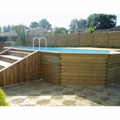 Gardipool Oblong 8.10 X 4.60 X 1.33 M Houten Zwembad -Zwembad Wereld oblong7 3