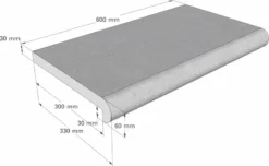 Scandi Roc Napoli Randtegel - Mountain Black -Zwembad Wereld scandi roc napoli randtegel afmetingen 1