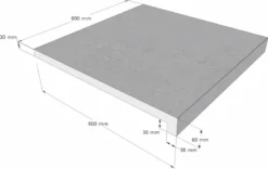 Scandi Roc Sydney Randtegel - Soft Sand -Zwembad Wereld scandi roc sydney randtegel afmetingen