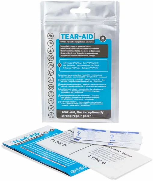 Tear-Aid Reparatieset Type B Voor PVC En Vinyl 3 Tear-Aid Reparatieset Type B Voor PVC En Vinyl