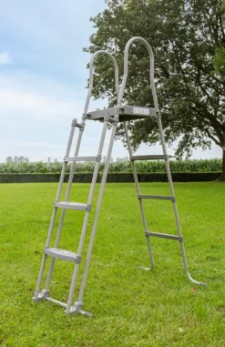 W'eau Steel Frame Zwembad - 427 X 122 Cm - Met Filterpomp En Accessoires -Zwembad Wereld w eau zwembadtrap